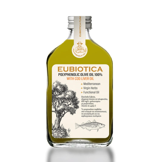 Eubiotica - Polyphenolic Olive Oil 100% with Cod Liver Oil 280ml