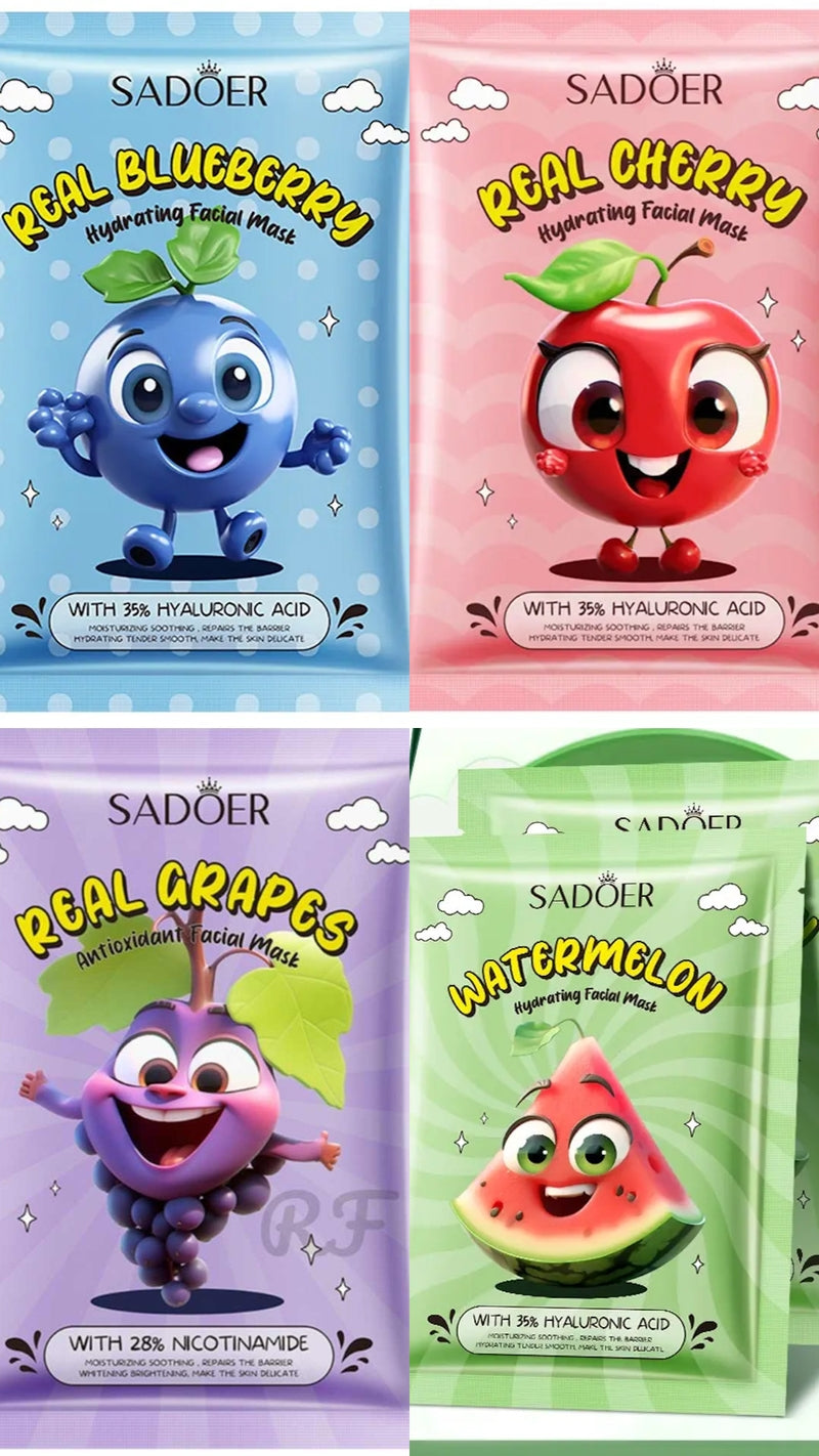 Mascarillas faciales hidratantes SADOER: nutrición y luminosidad para una piel radiante