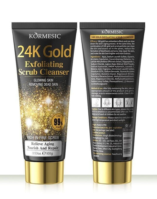 Limpador Facial Esfoliante 24K