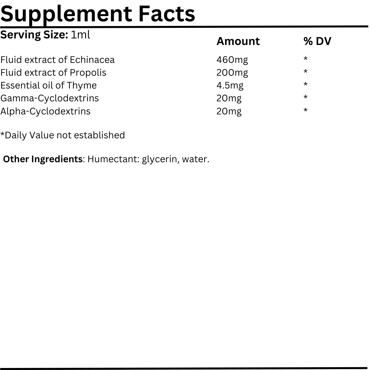 Natural Vitamins - Echinachia Natural Complex 50ml