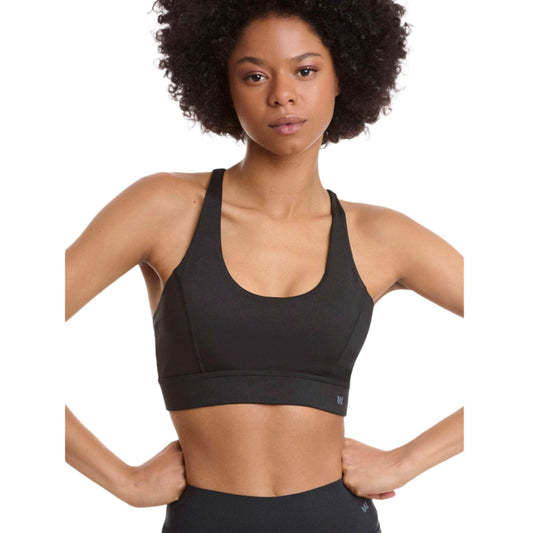 Walk - High support sports bra with removable pads Black