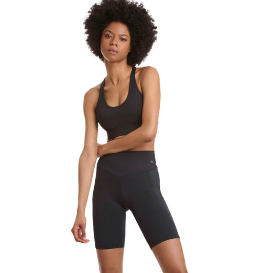 Walk - Laser Cut Compression Cycling Shorts Black