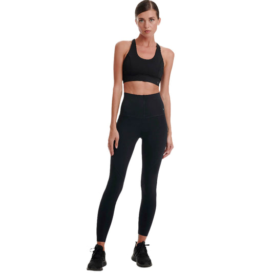 Walk - Laser Cut Compression Sports Leggings Black